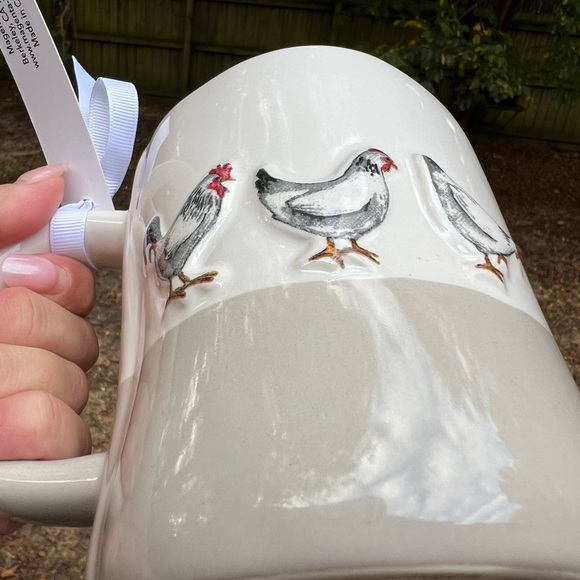 NWT Rae Dunn CLUCK Double Sided Chick Ceramic Mug - Picture 9 of 10